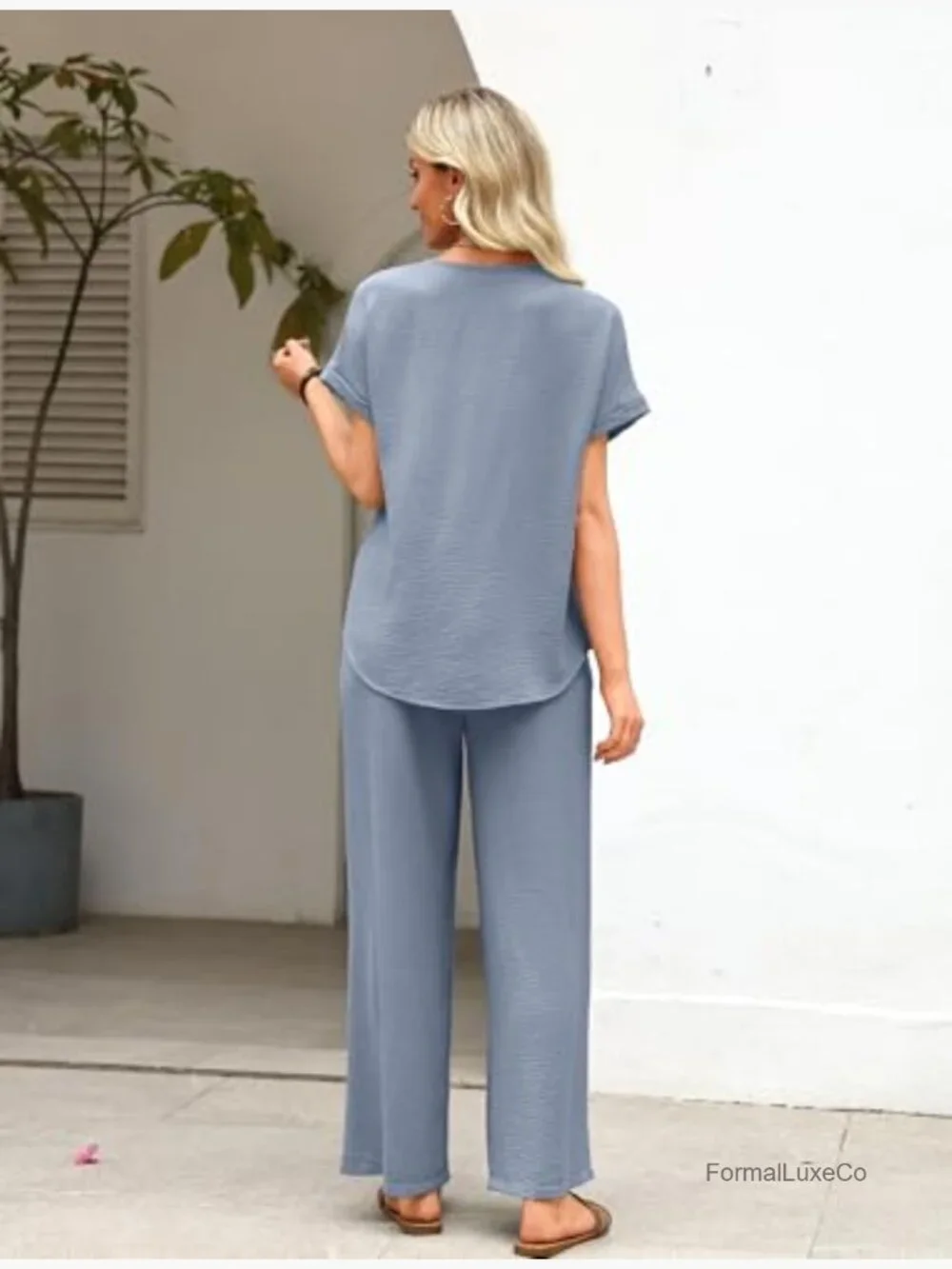 Summer 2 Piece Lounge Set Matching Outfits Vacation Travel